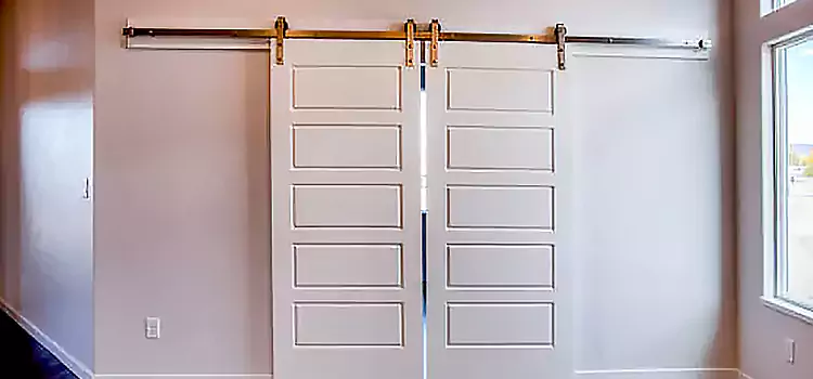 Glass Barn Door with Installation Hardware Kit Calumet City
