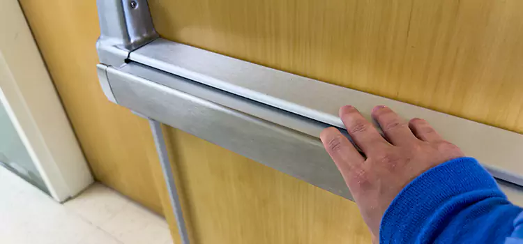 Installing a Push Bar on a Door Calumet City